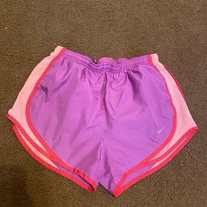 small pink nike shorts
